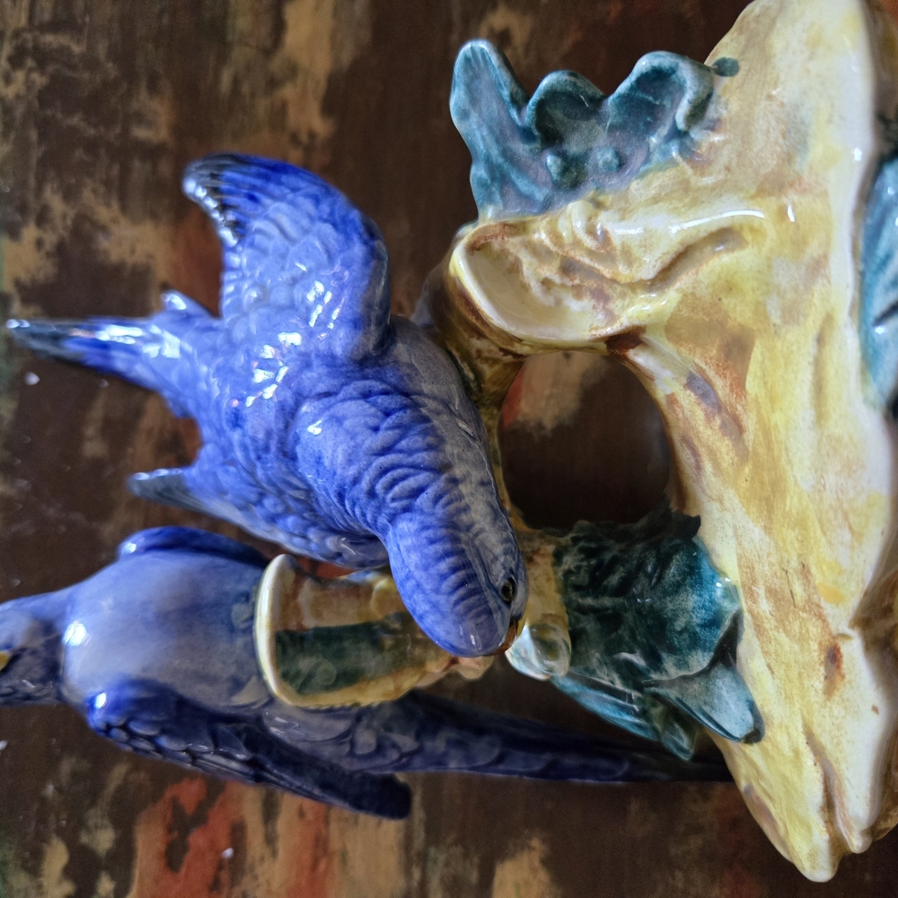 Colorful Ceramic Bird Figurine